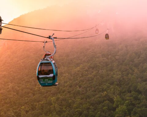 Langkawi Cable Car to the peak of Gunung Machinchang.