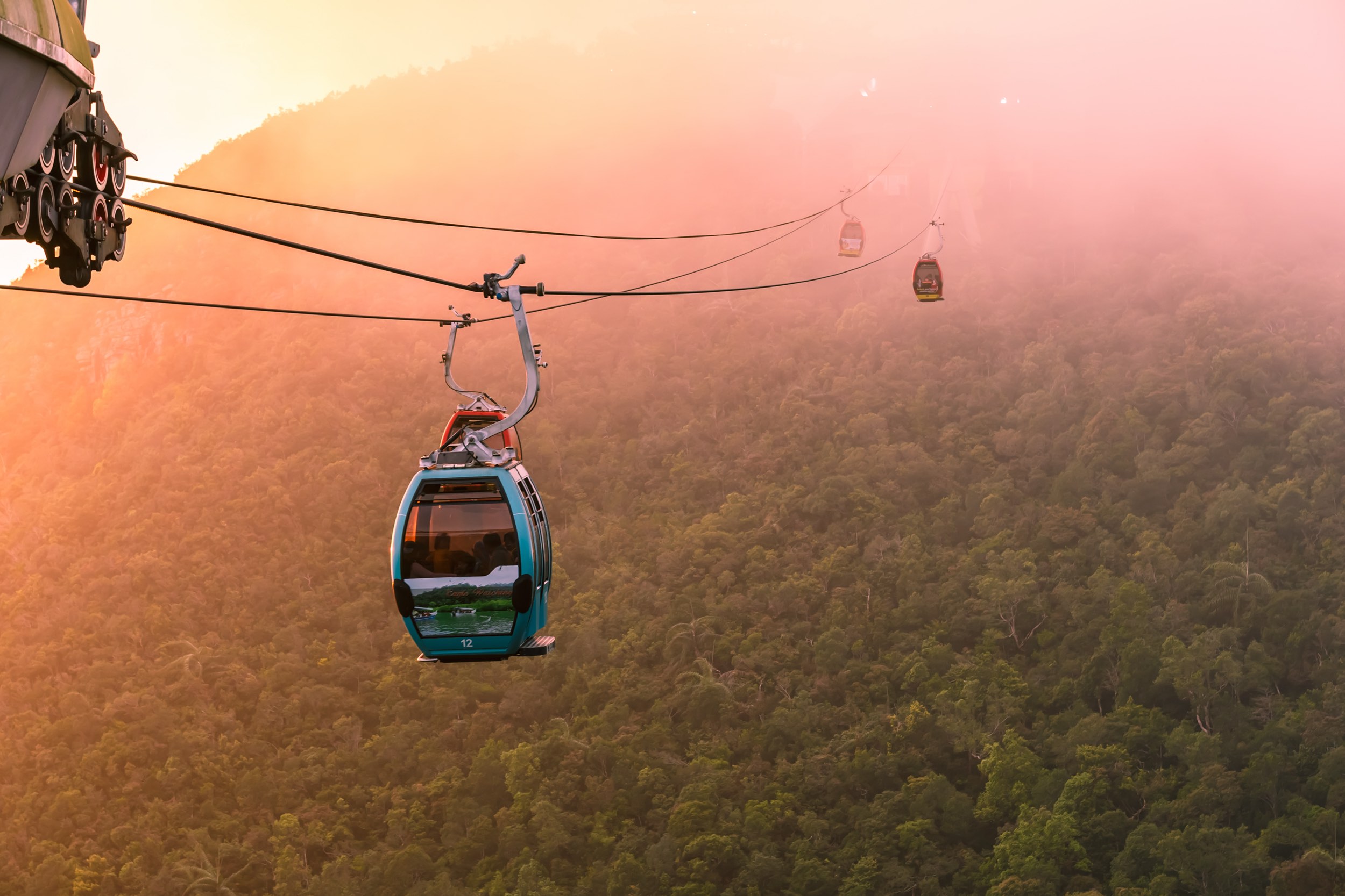 Langkawi Cable Car to the peak of Gunung Machinchang.