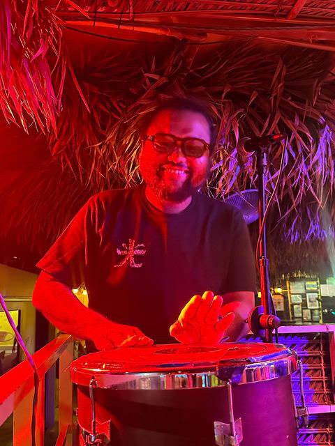 Drummer of a band in Langkawi 